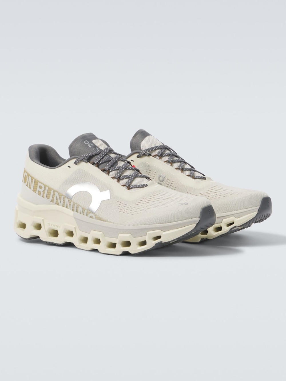 On Cloudmonster 2 Running Shoes Cream/ice